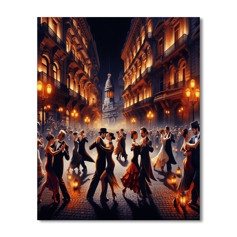 Tango Festival - Buenos Aires, Argentina Paint By Color