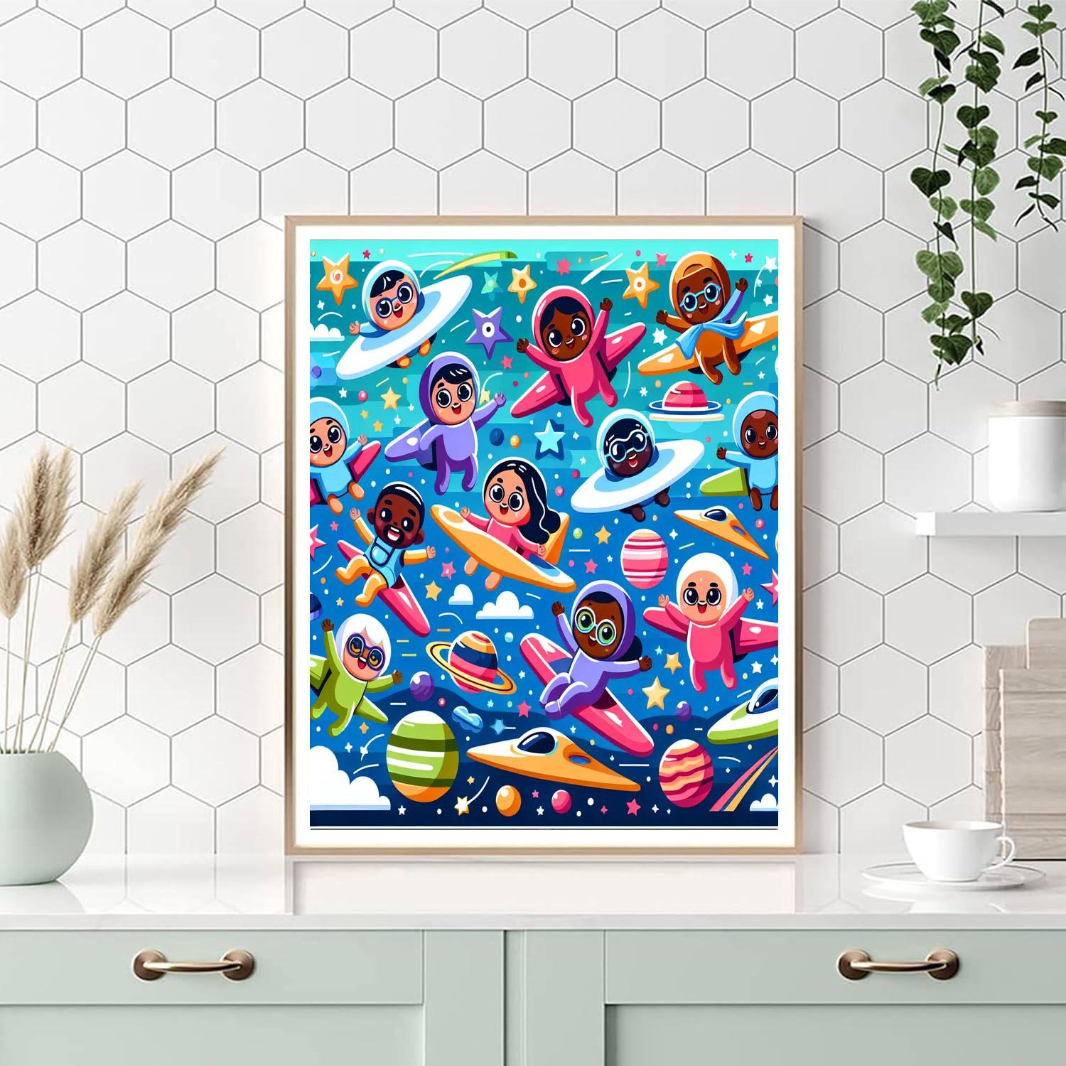 Glorious Galactic Gliders Numbered Painting Kits