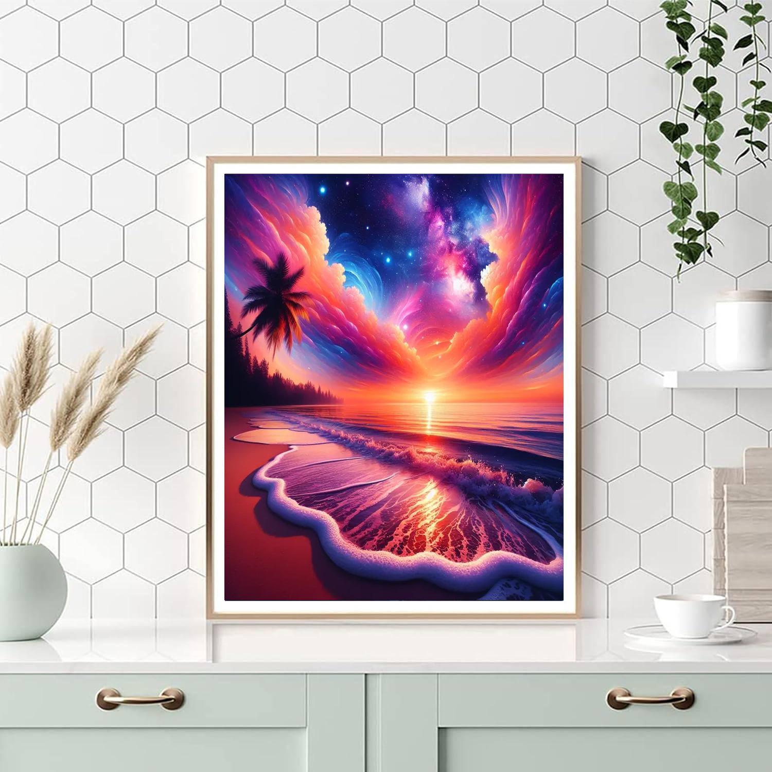 Dreamy Ocean Paradise DIY Paint By Numbers