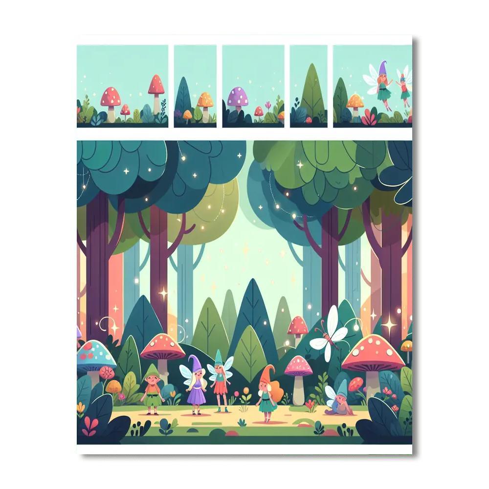 Fun In Fairy Tale Land Paint By Numbers Art
