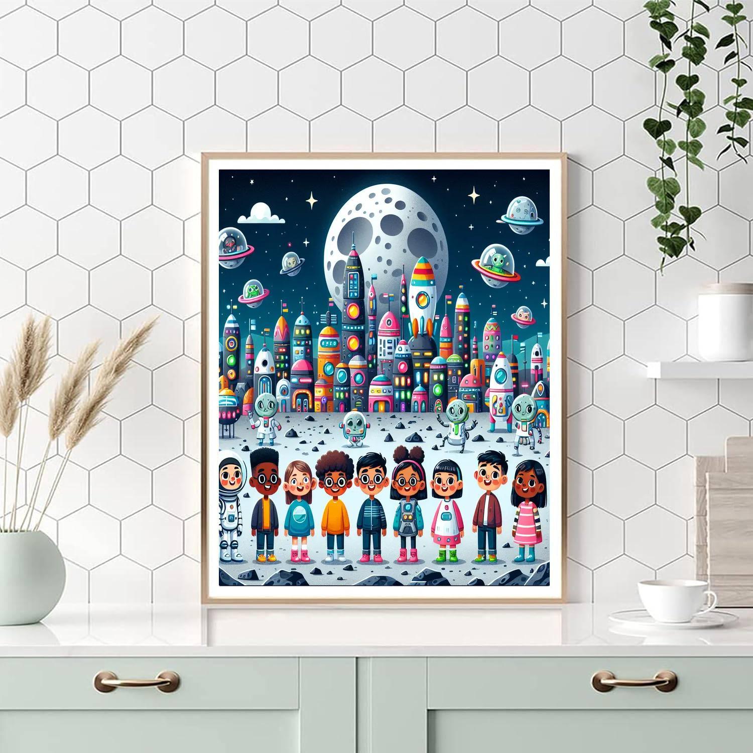 Lunar City Adventure Paint By Color