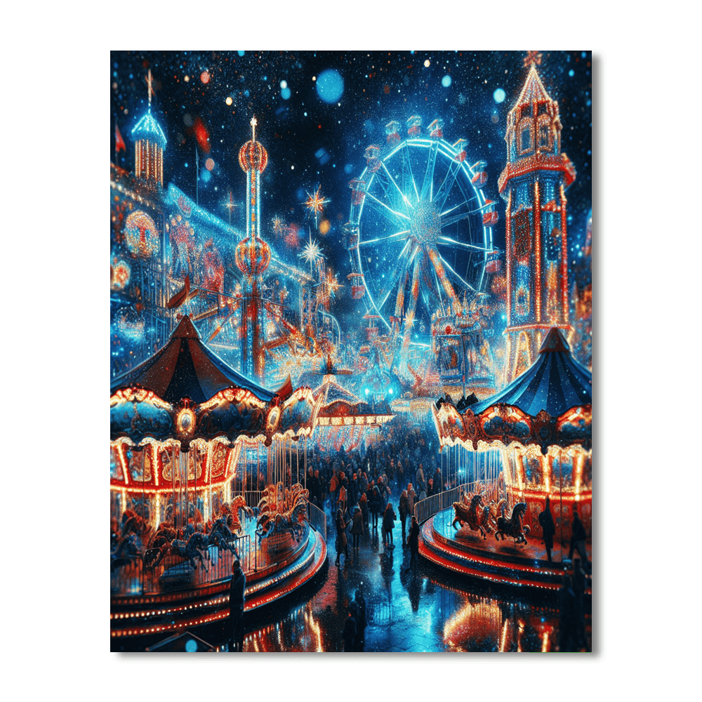 Dreamy Carnival Nights Number Painting