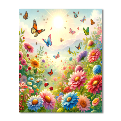 Rainbow Garden Friends Paint By Color