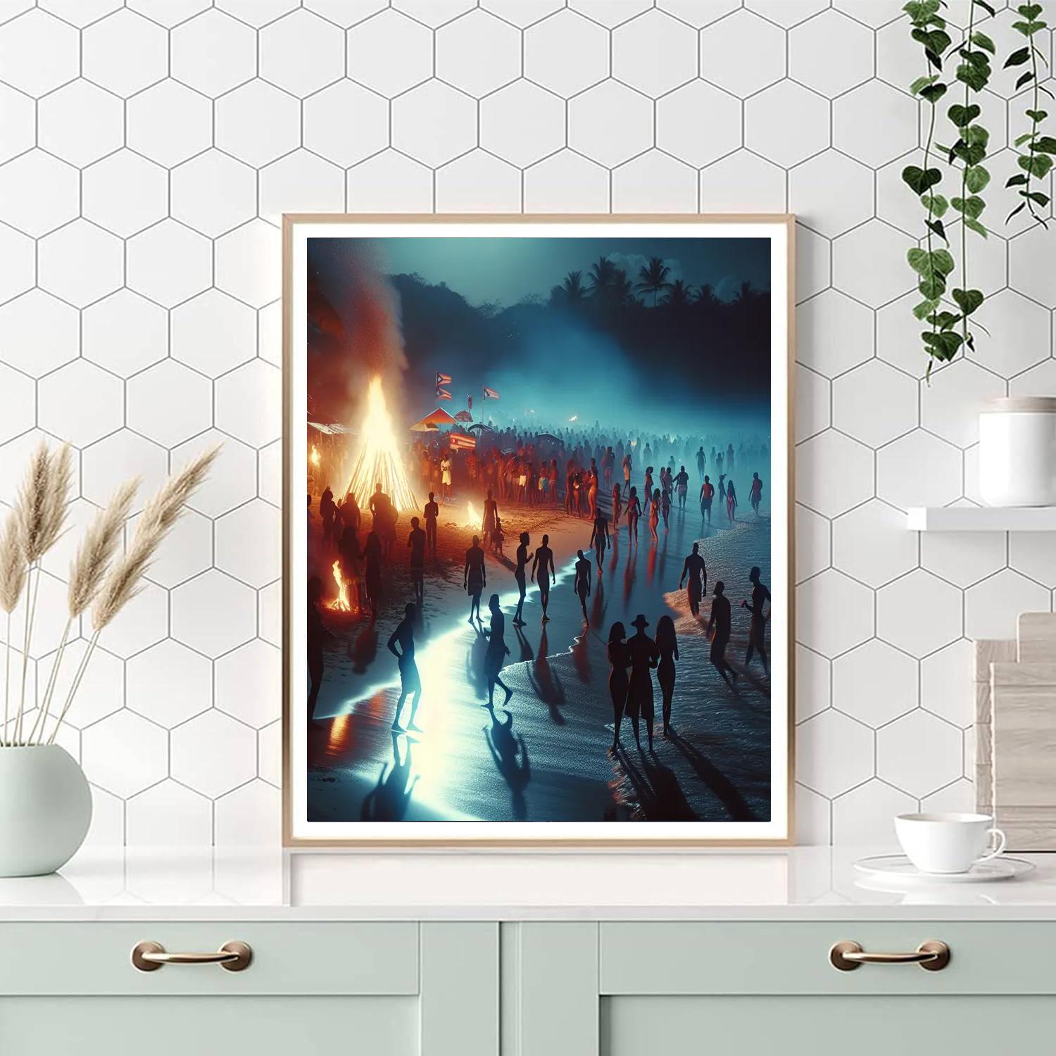 Noche De San Juan - Puerto Rico Painting By Numbers Kit