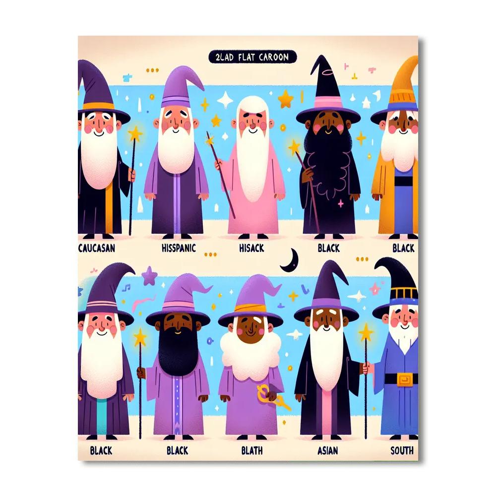 Wacky Wizardry World Painting By Numbers Kit