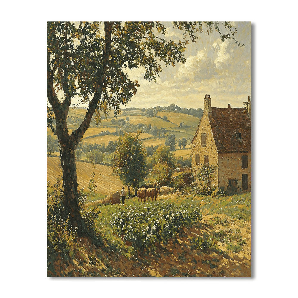 Jean-François Millet Inspired Reflections Of The Past  Painting By Numbers Kit