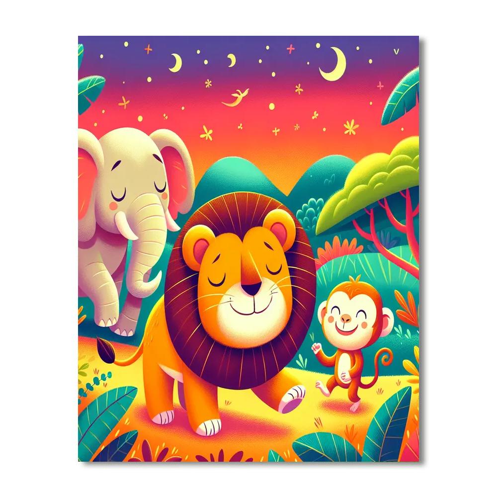 Curious Creature Explorers Painting Number Kit