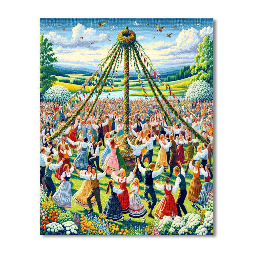 The Midsummer Festival DIY Paint By Numbers