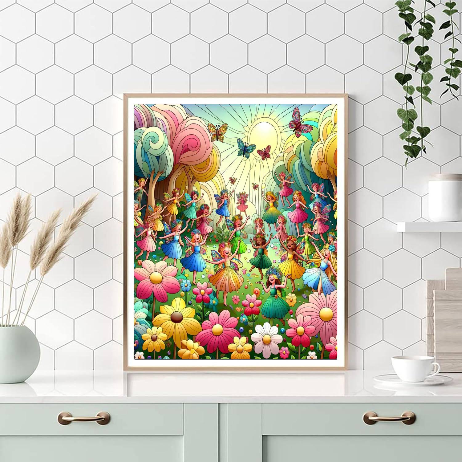 Wonderful World Of Fairies Painting By Numbers Kit