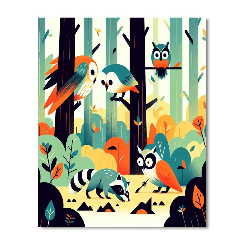 Mystery In The Forest Paint By Numbers