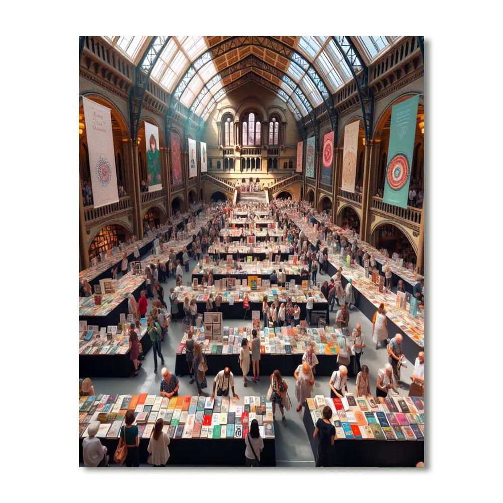 Kuwait International Book Fair Number Painting