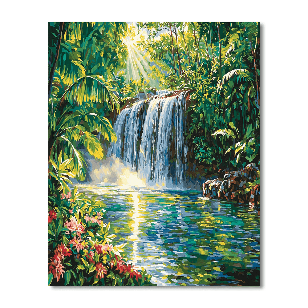 The Hidden Waterfall Numbered Painting Kits