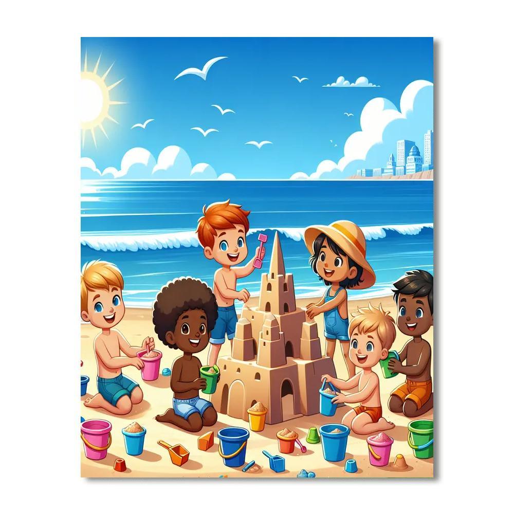 Seaside Sandcastle Festival Paint By Numbers Kits