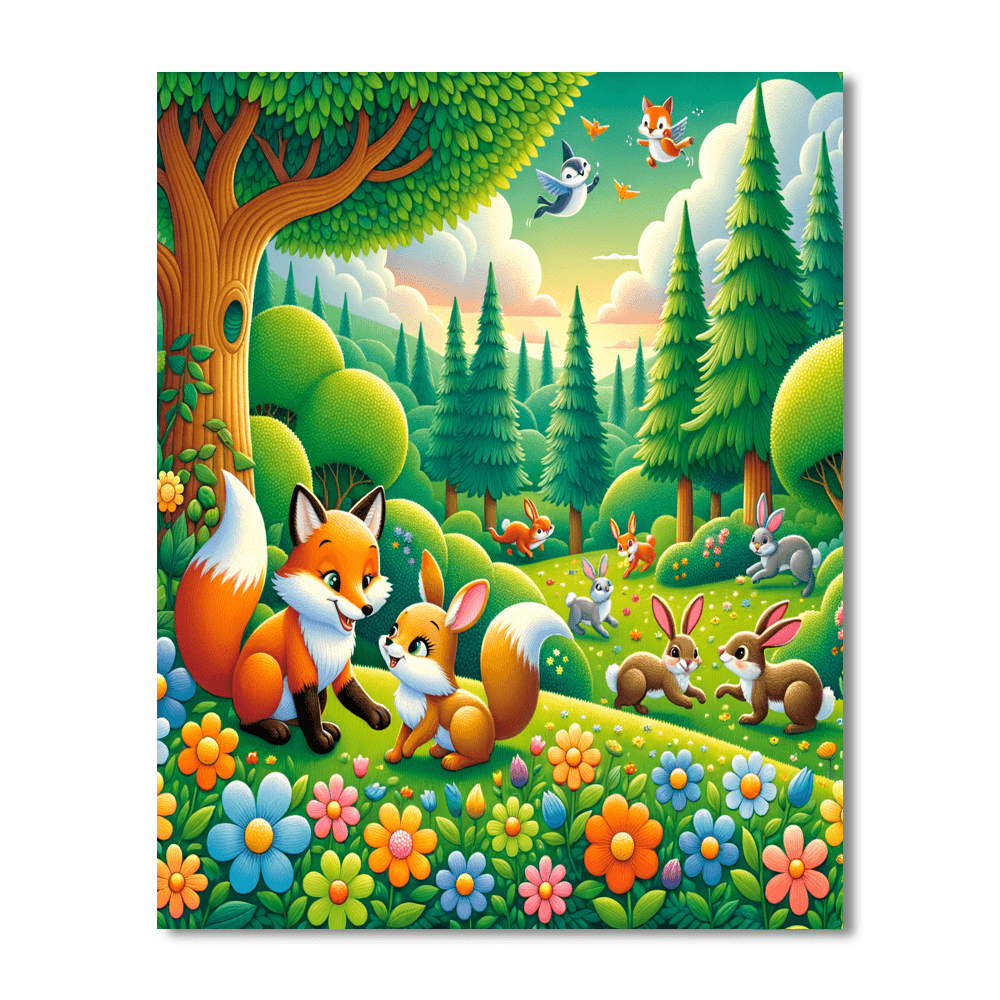 Fun Woodland Adventures Painting Number Kit