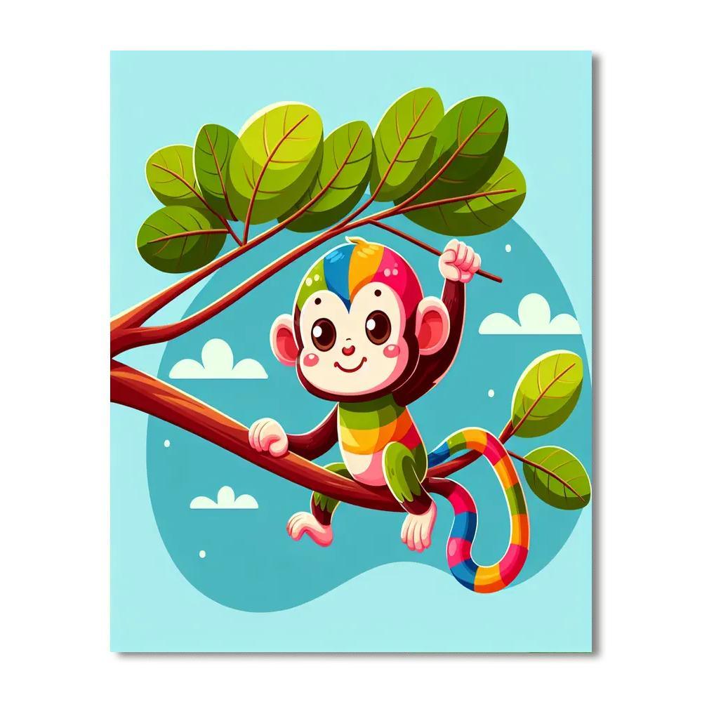 Curious Monkey Paint By Color