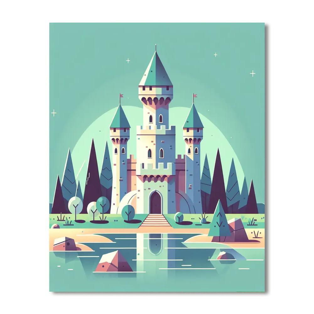 Mystical Castle Keep Paint By Color