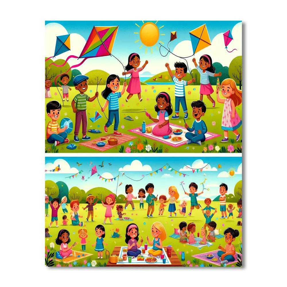 Sunny Days In The Park Paint By Color