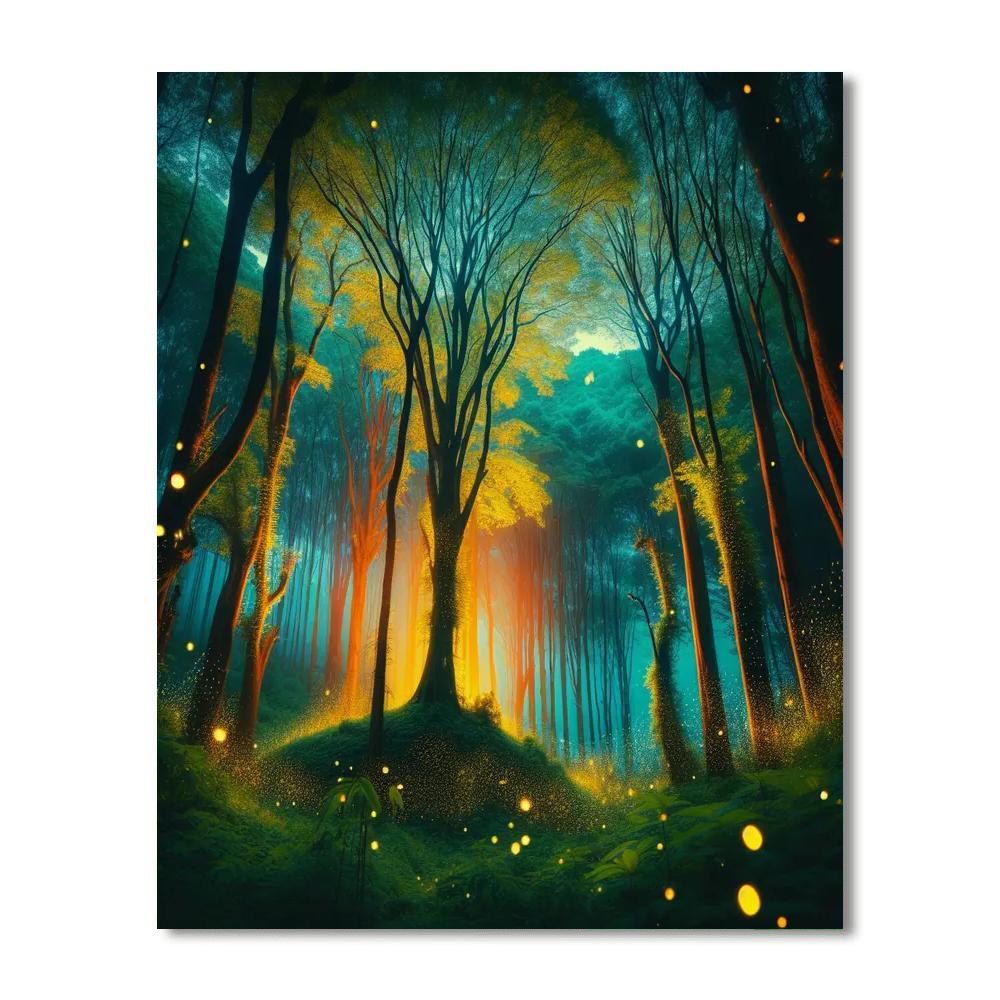Enchanted Forest Glow Paint By Numbers