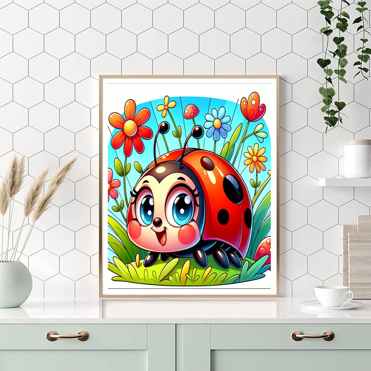 Curious Ladybug Numbered Painting Kits