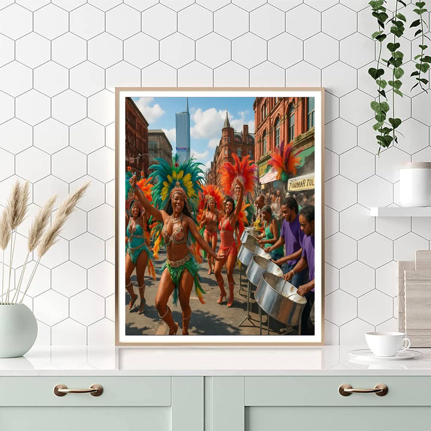 Caribbean Carnival Of Manchester - Manchester, England Painting Number Kit