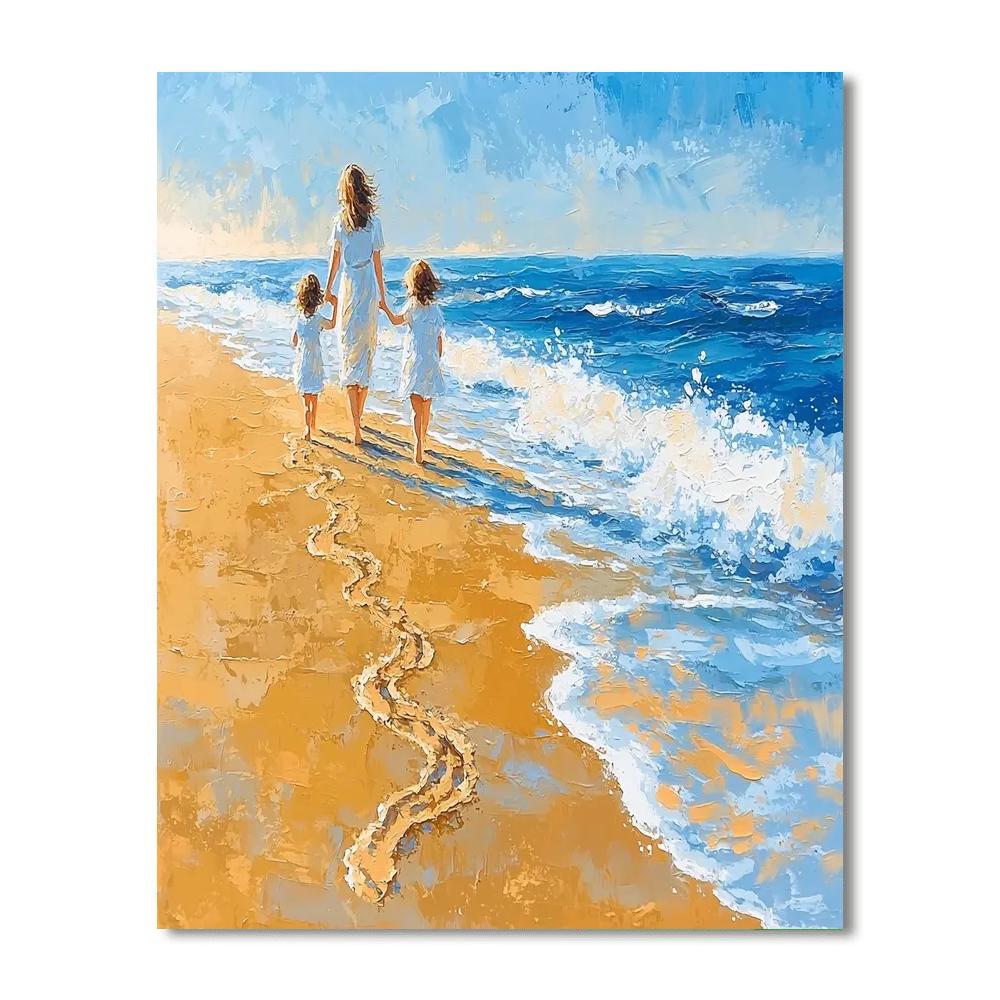 A Mother's Footsteps Painting Number Kit