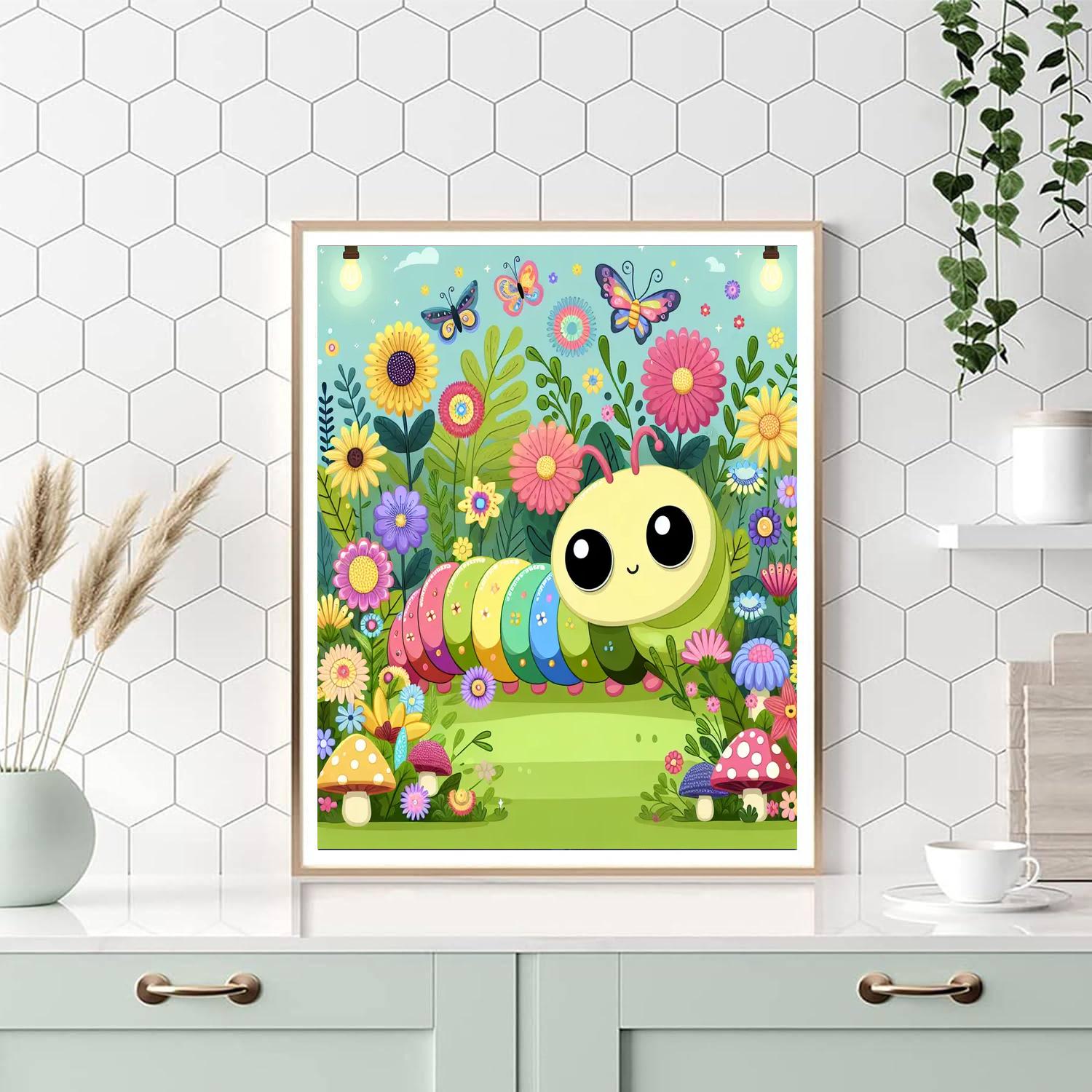Wonderland Caterpillar's Journey Painting By Numbers Kit