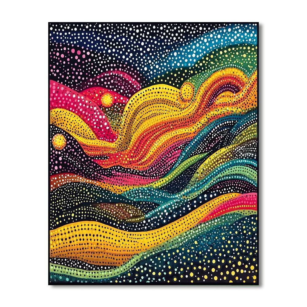 Yayoi Kusama Inspired Symphony Of Spirals  Paint By Number