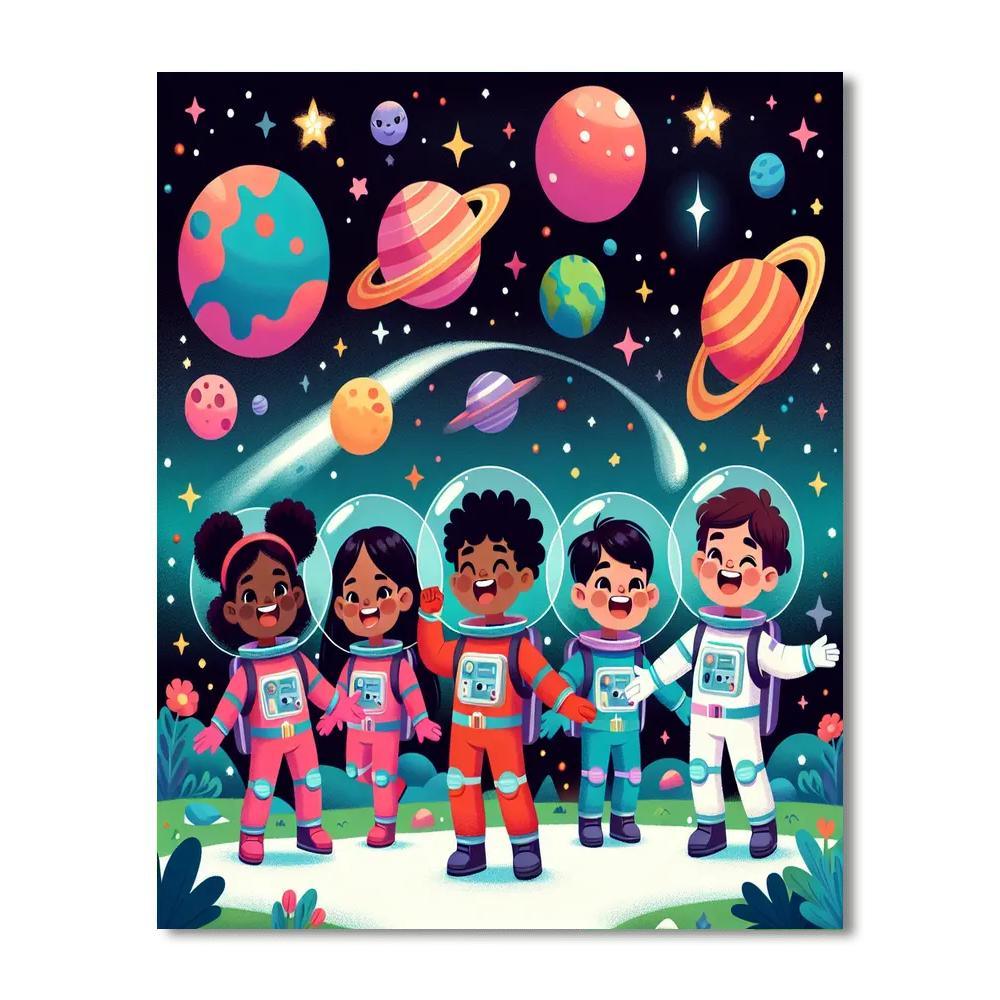 Celestial Stardust Explorers Painting By Numbers Kit