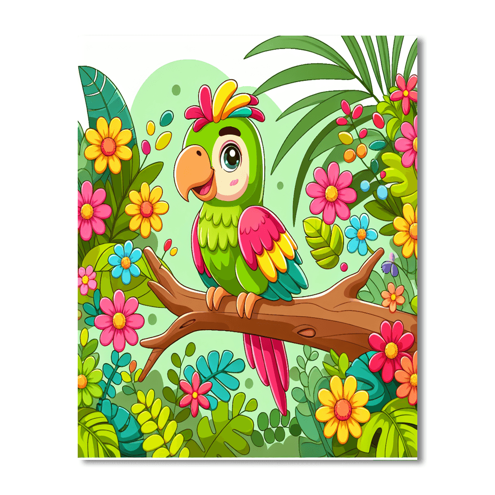 Poppy Parrot Paint By Color