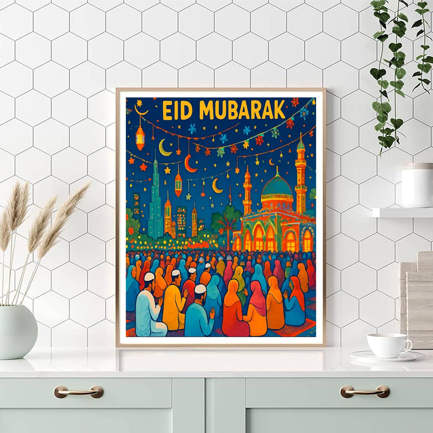 Eid Al-fitr Festival - Dubai Numbered Painting Kits
