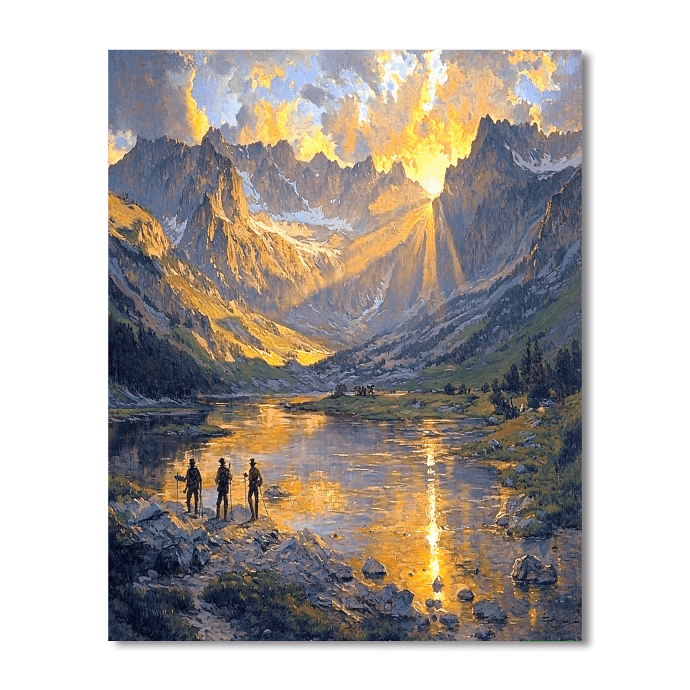 Albert Bierstadt Inspired Historic Expedition  Paint By Numbers