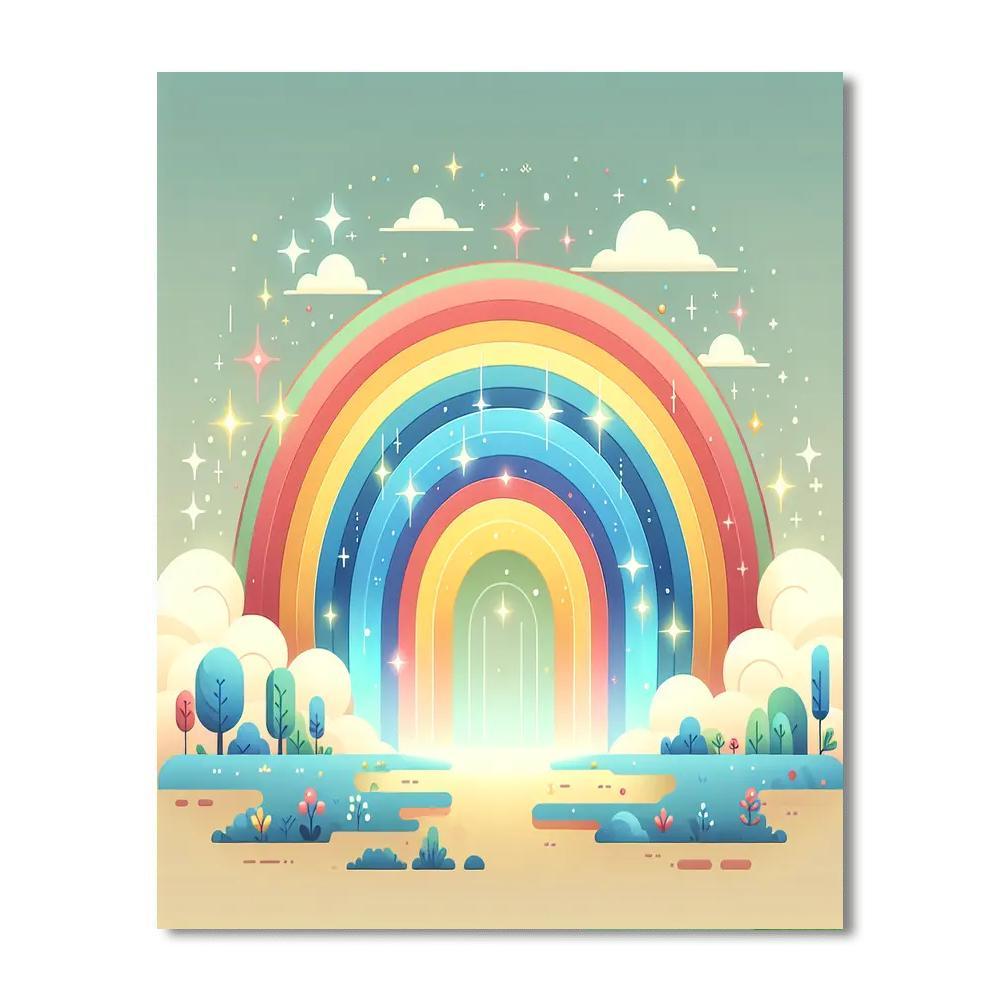Magical Rainbow Adventure Numbered Painting Kits