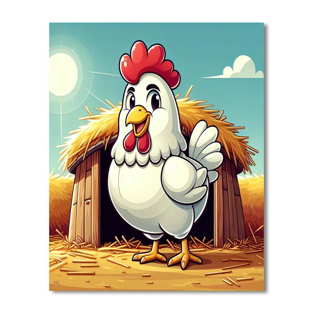 Cheery Chicken Painting By Numbers Kit