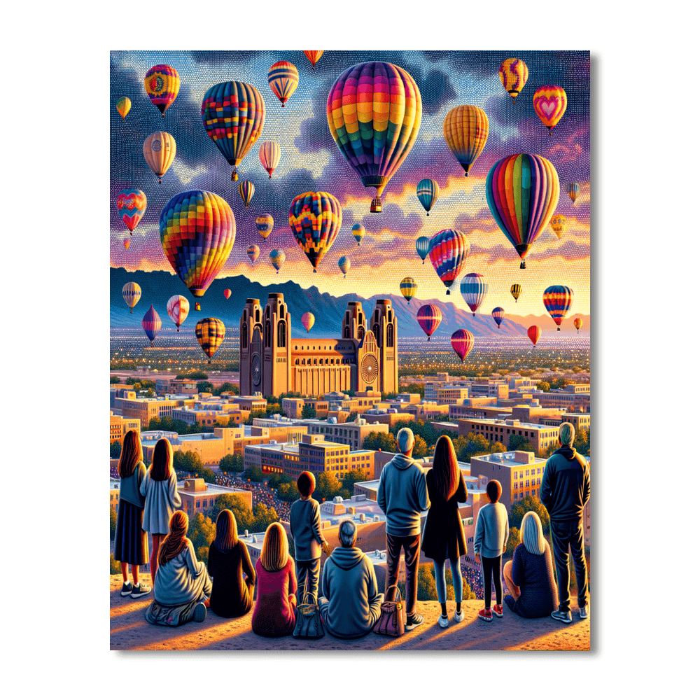 The International Balloon Fiesta Paint By Color