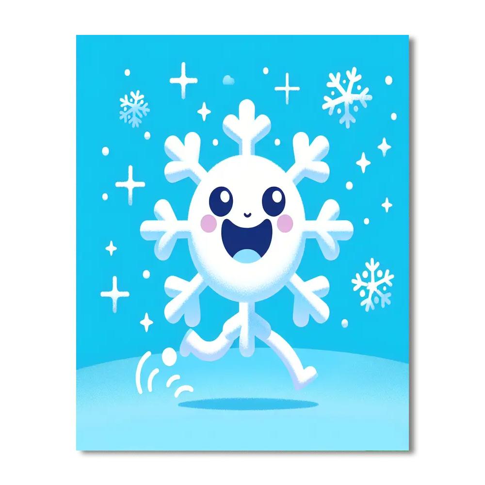 Merry Snowflake Paint By Color