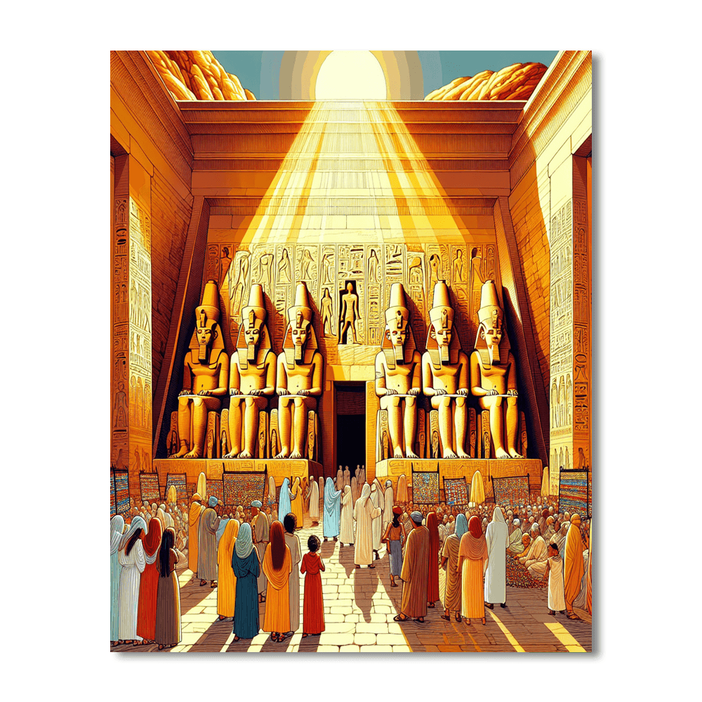 Sun Festival - Egypt Number Painting