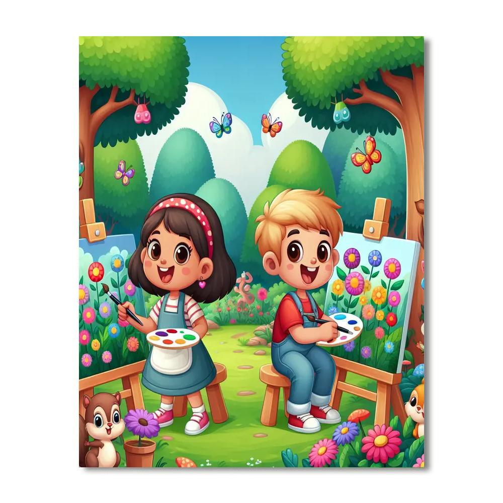 Artistic Adventures In The Park Paint By Numbers Art