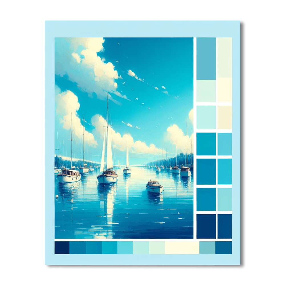 Peaceful Harbor Painting By Numbers Kit
