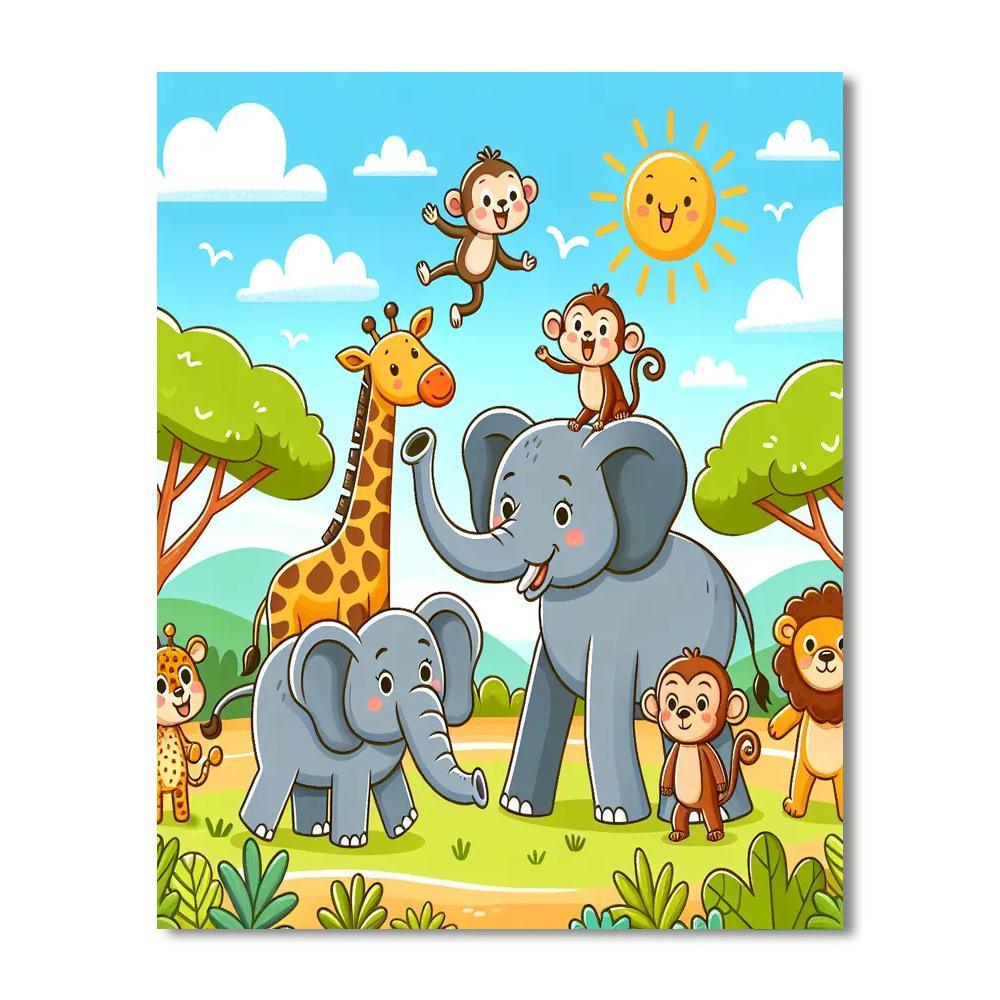 Charming Creature Safari Paint By Numbers Kits