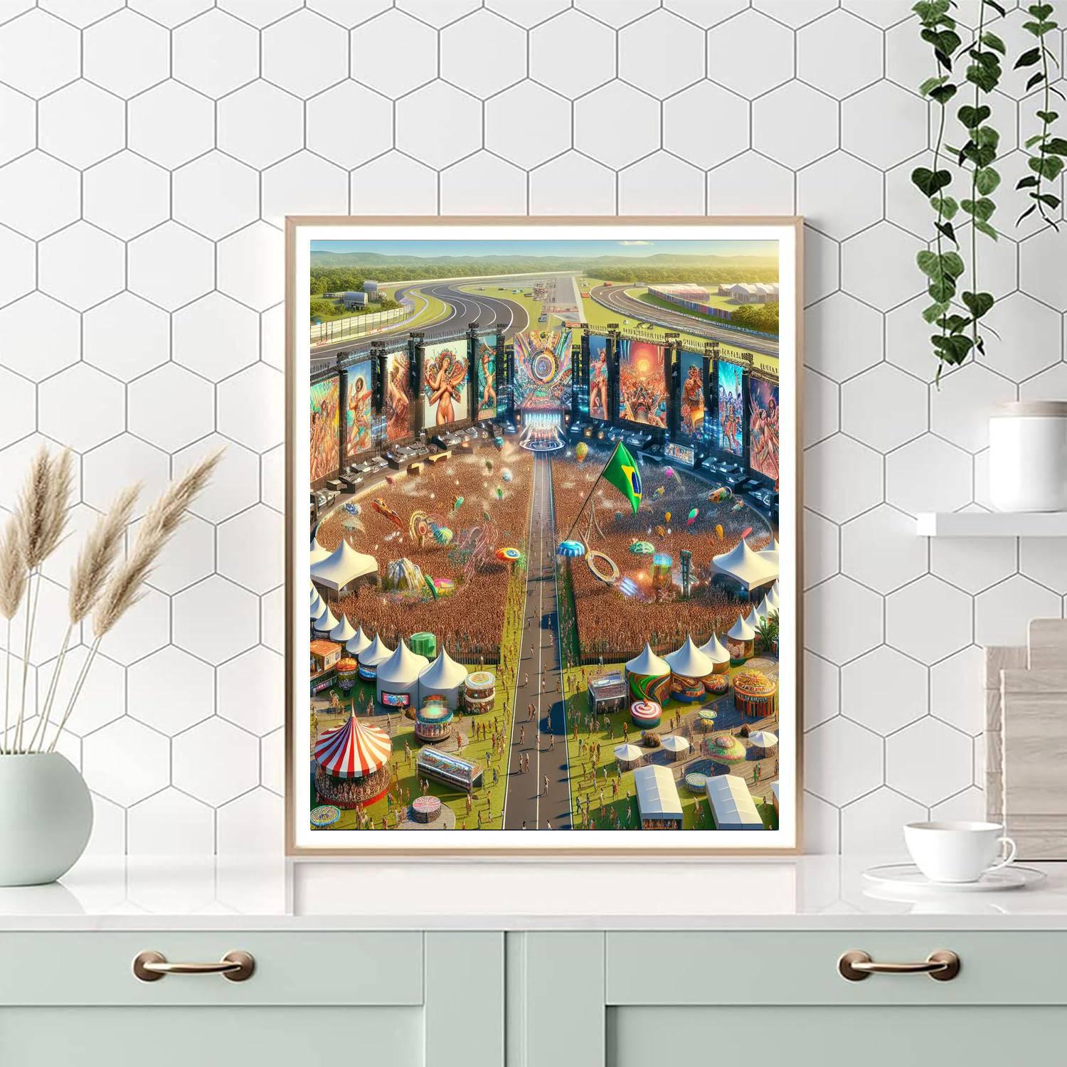 Lollapalooza - São Paulo, Brazil Numbered Painting Kits