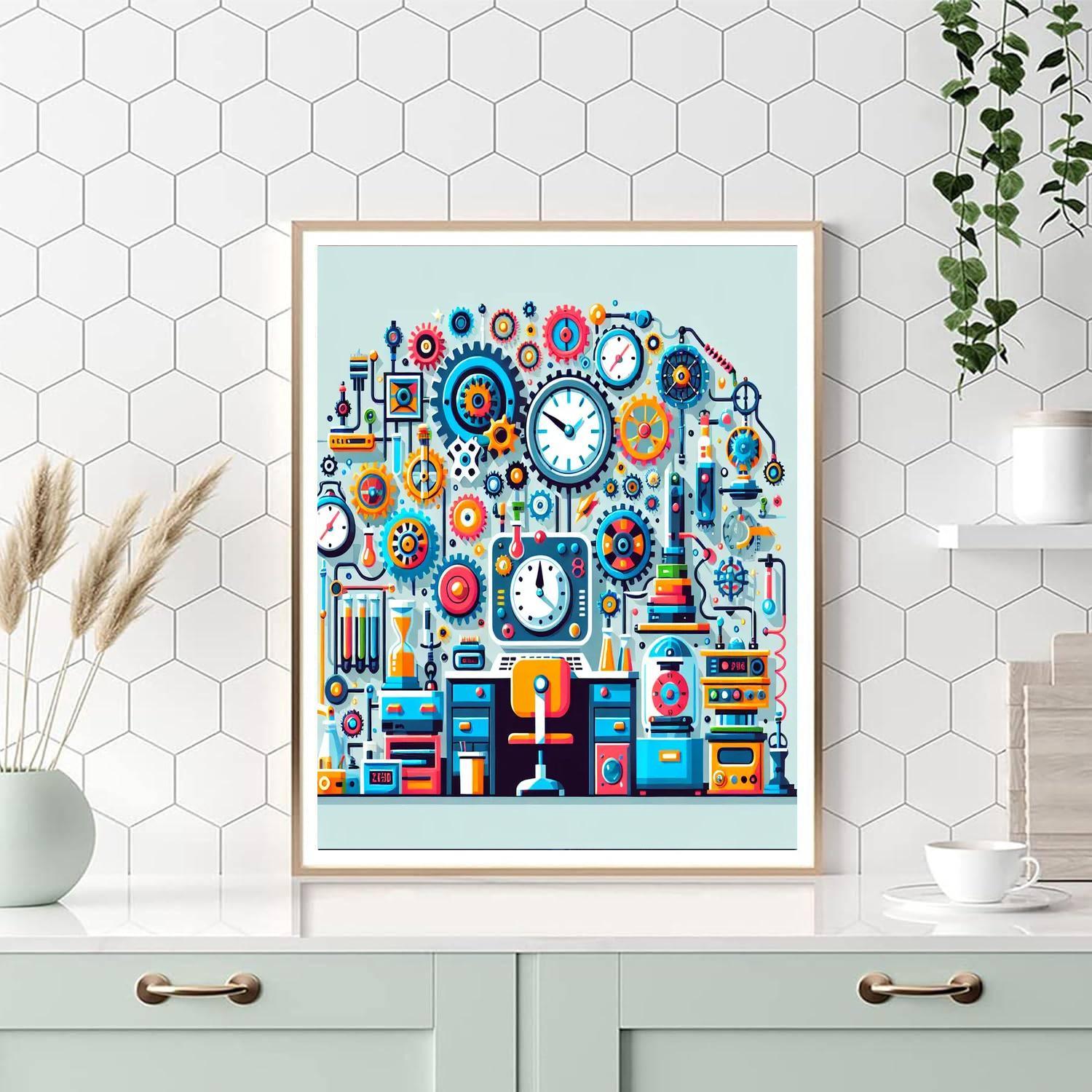 Adventure In The Time Traveler's Lab Painting By Numbers Kit