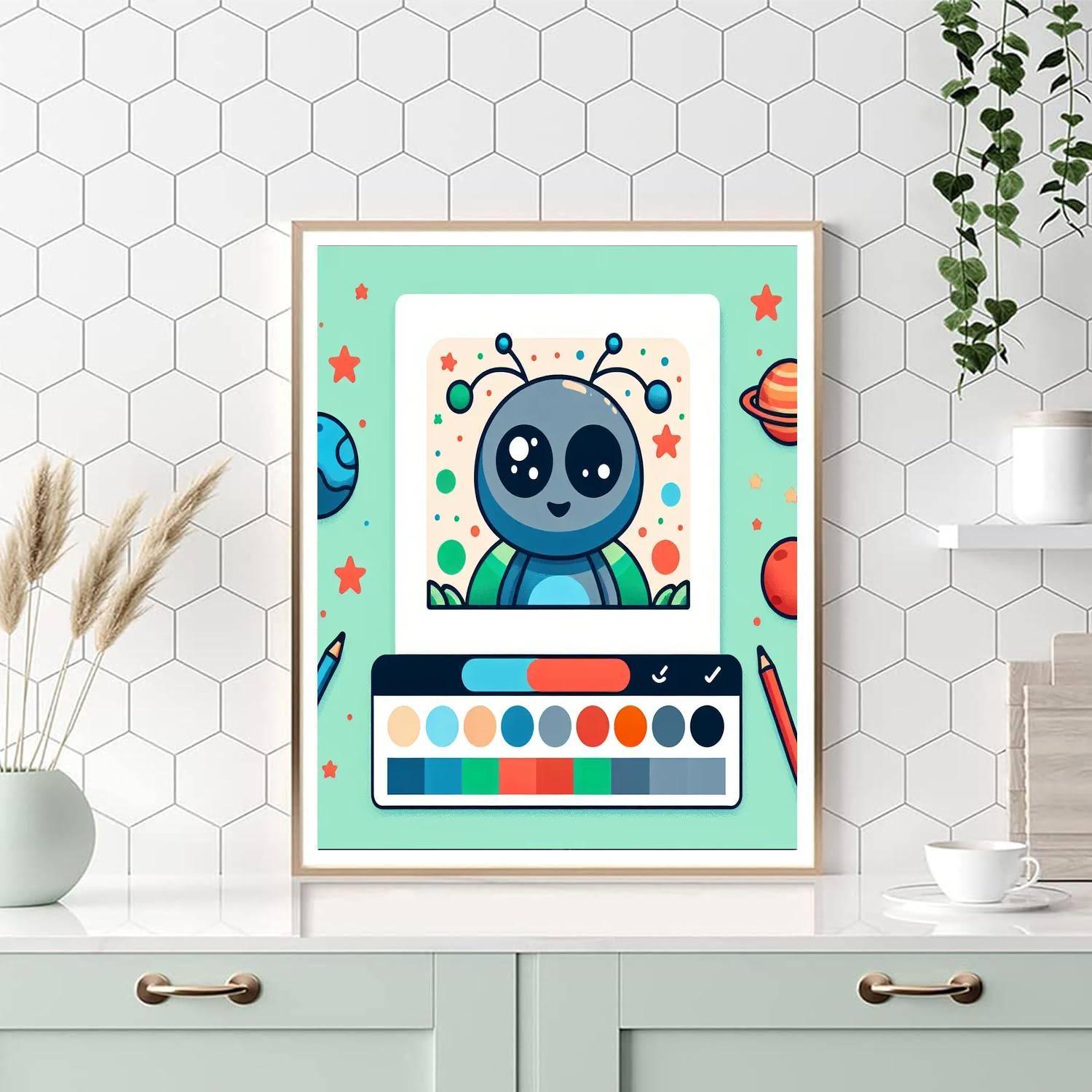 Space Creature Invasion Paint By Numbers Kits