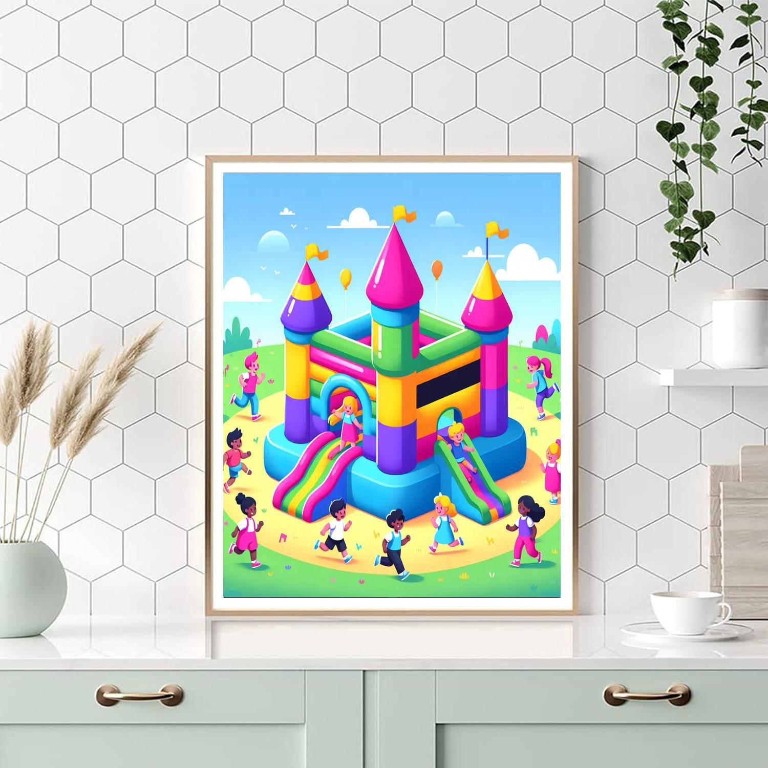 Bouncy Castle Fantasy Painting By Numbers Kit