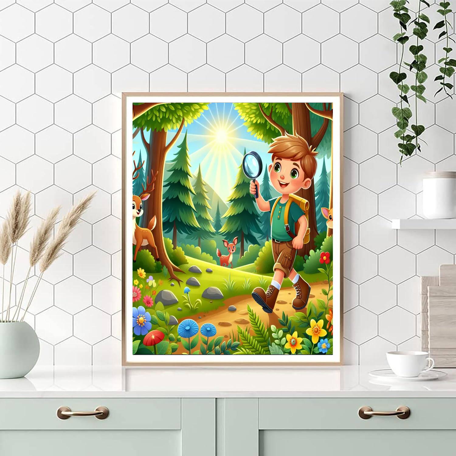 Secret Forest Discovery Painting Number Kit