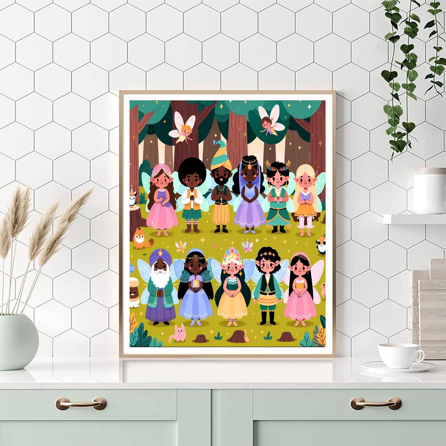 Fairy Festival Paint By Numbers Art