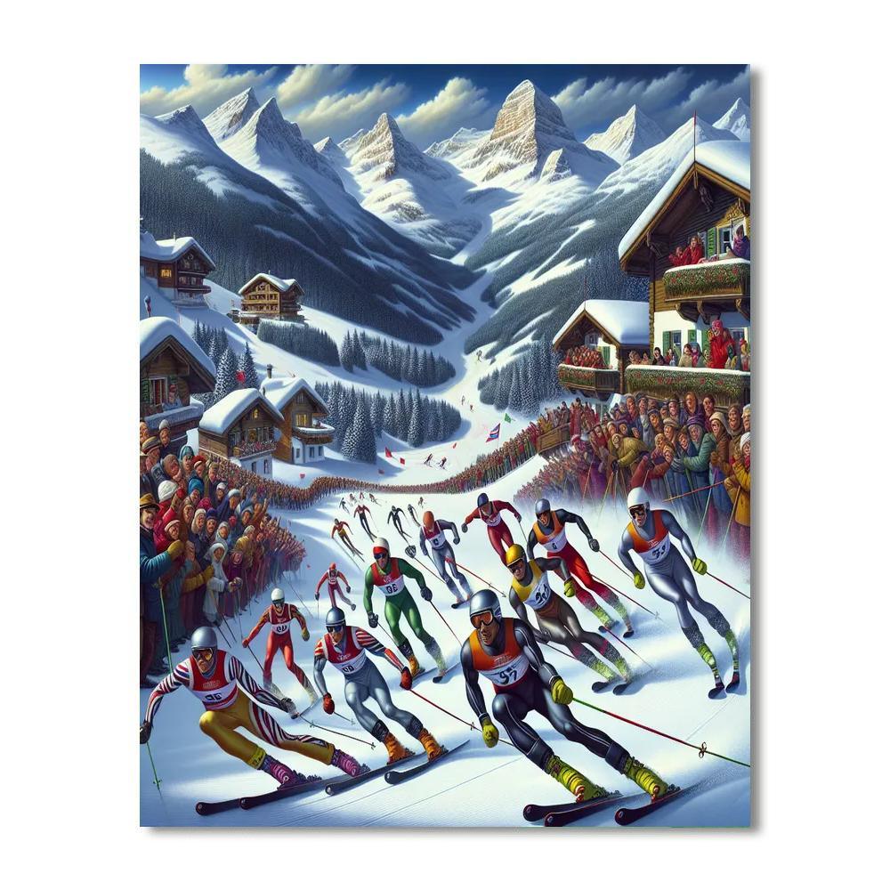 Alpine World Ski Championships - Switzerland Numbered Painting Kits