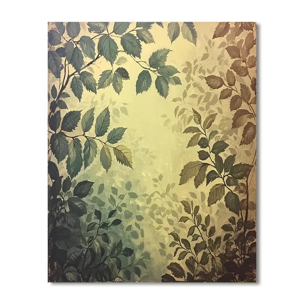 Leonardo Da Vinci Inspired Garden Of Shadows  Paint By Numbers Art