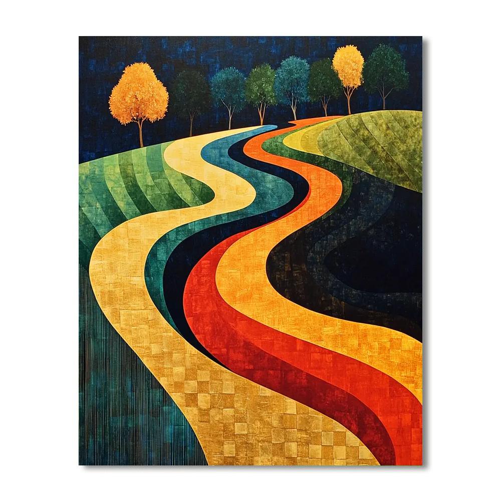 Nandalal Bose Inspired Pathways Of Thought  Paint By Numbers