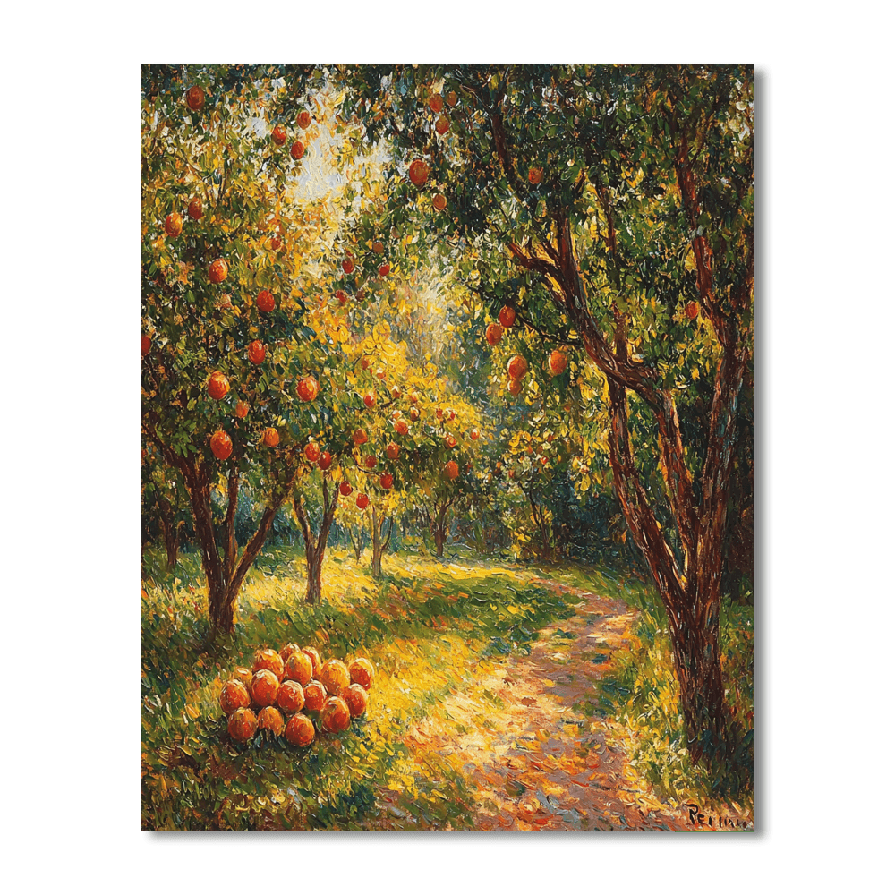 Pierre-Auguste Renoir Inspired Joyful Orchard  Paint By Numbers