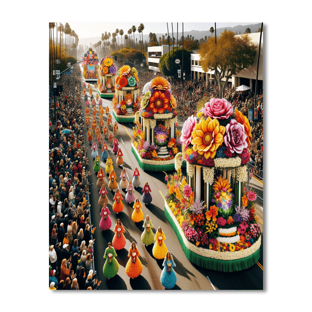 The Rose Parade DIY Paint By Numbers